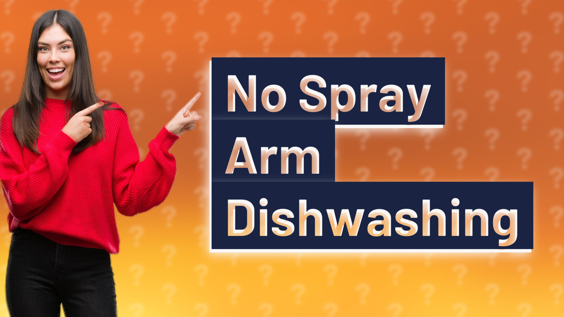 No Spray Arm Dishwashing