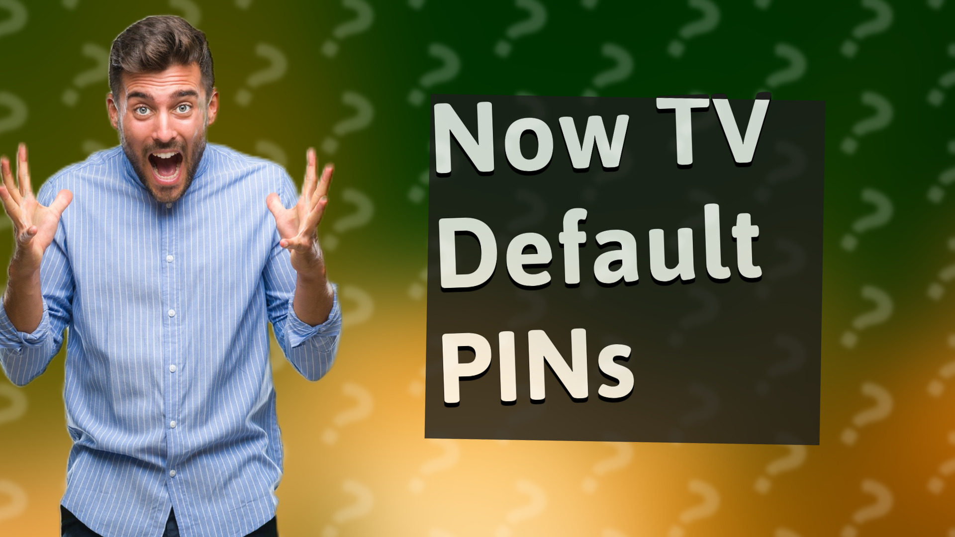 Now TV Default PINs