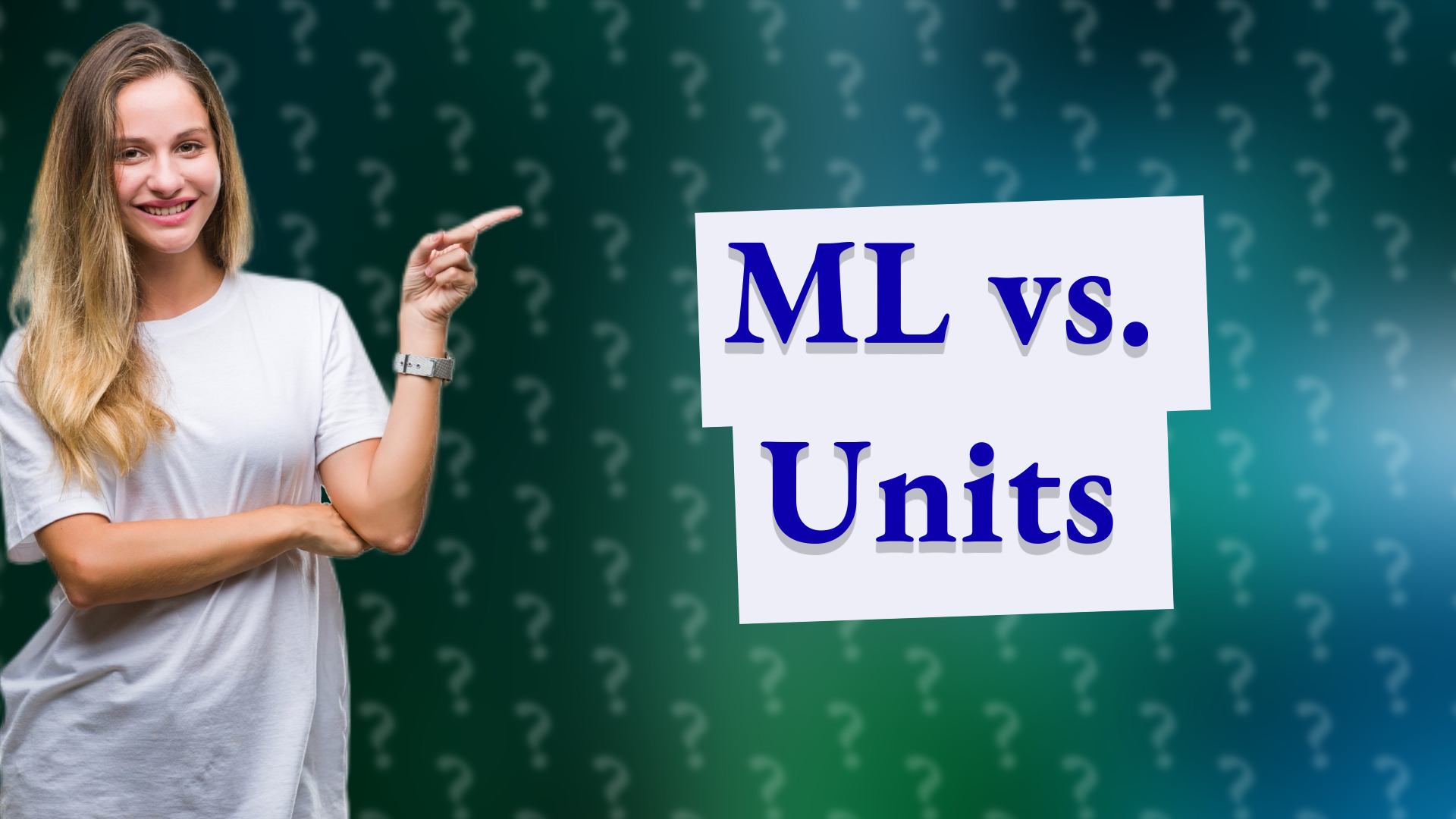 ML vs. Units