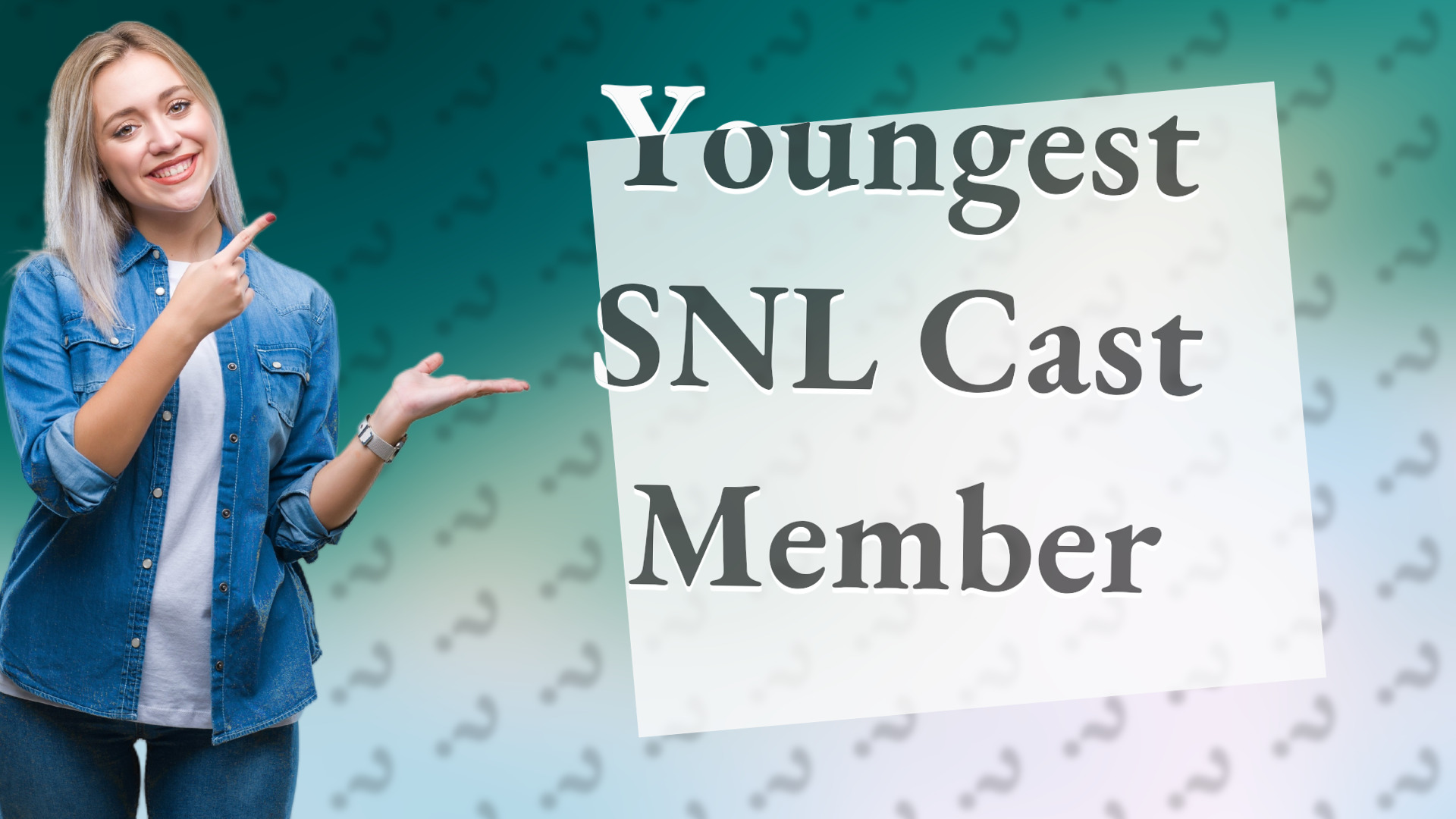 Youngest SNL Cast Member