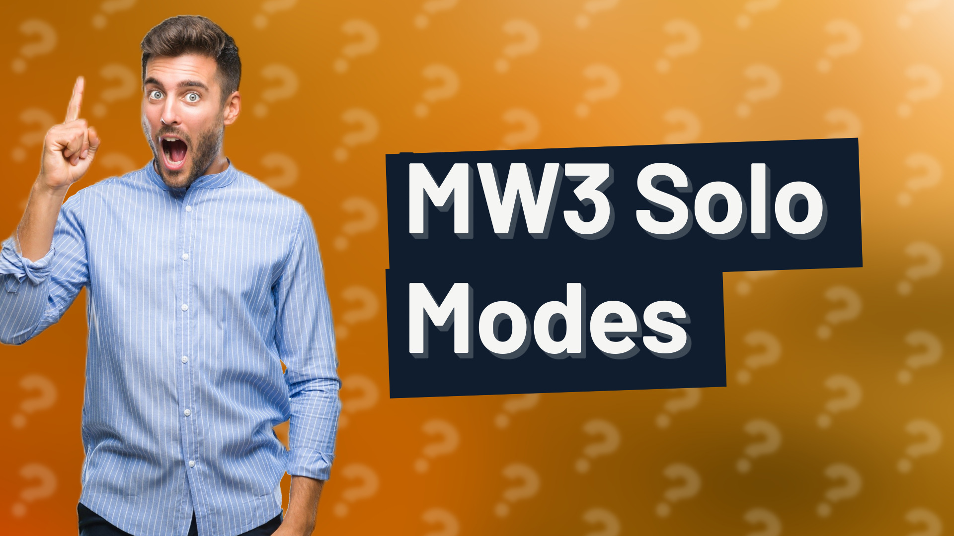 MW3 Solo Modes