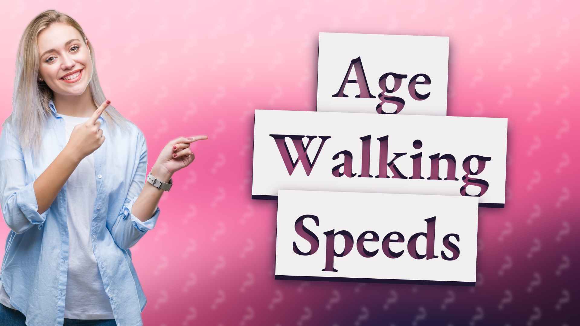 Age Walking Speeds