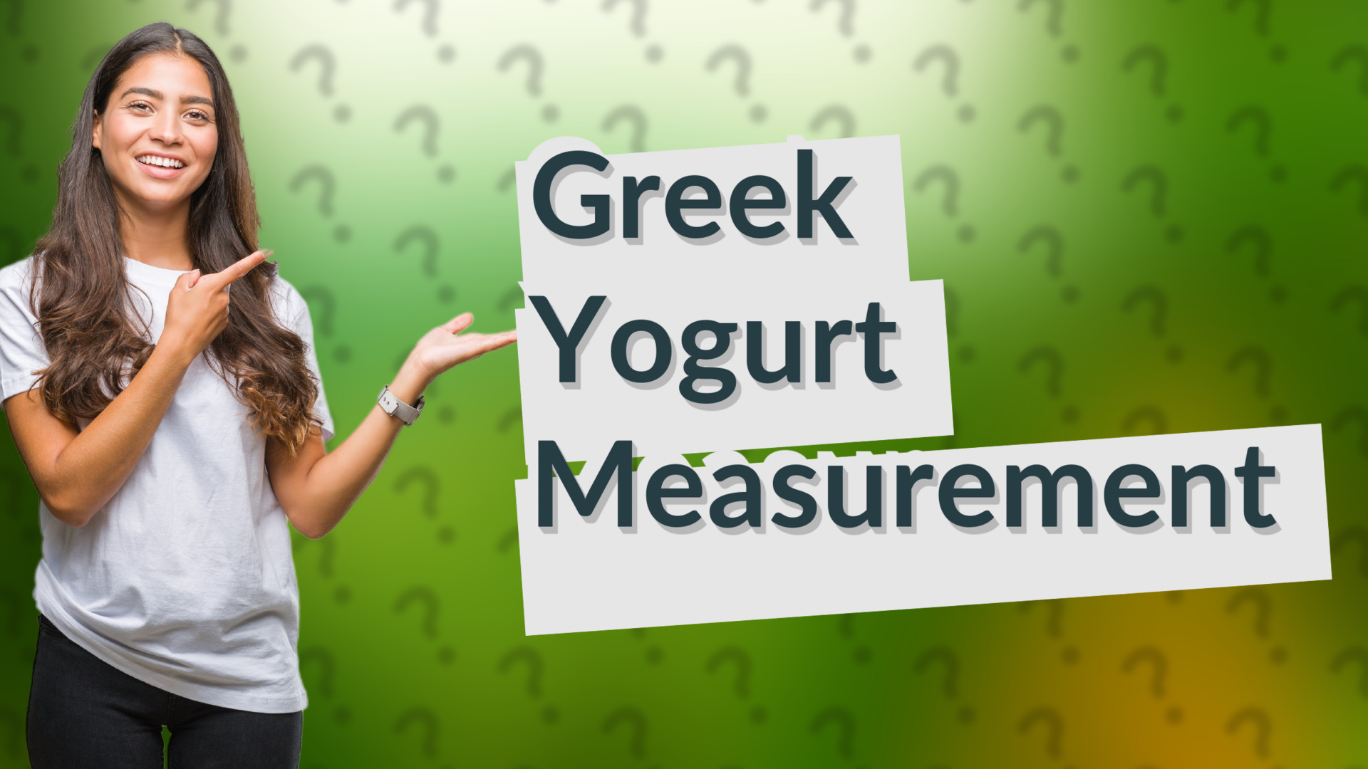 Greek Yogurt Measurement