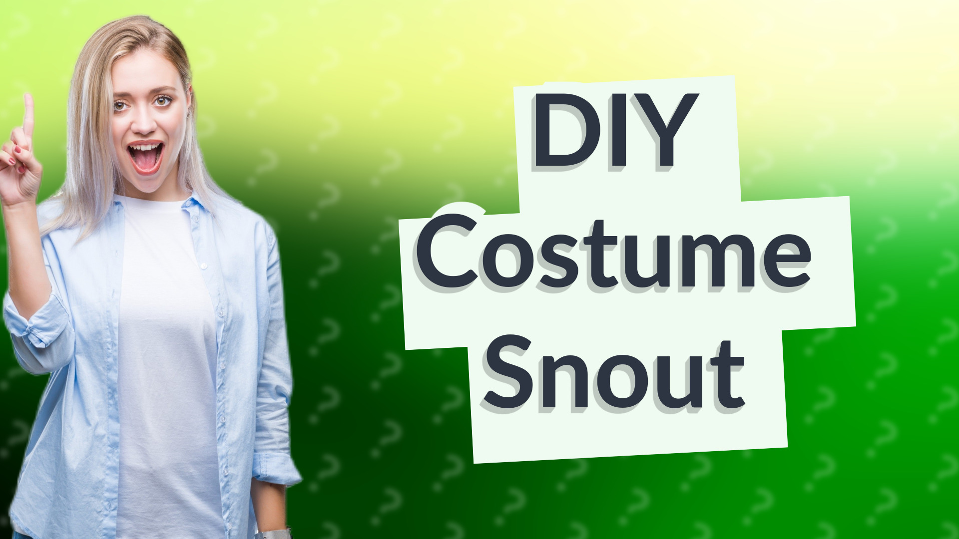 DIY Costume Snout