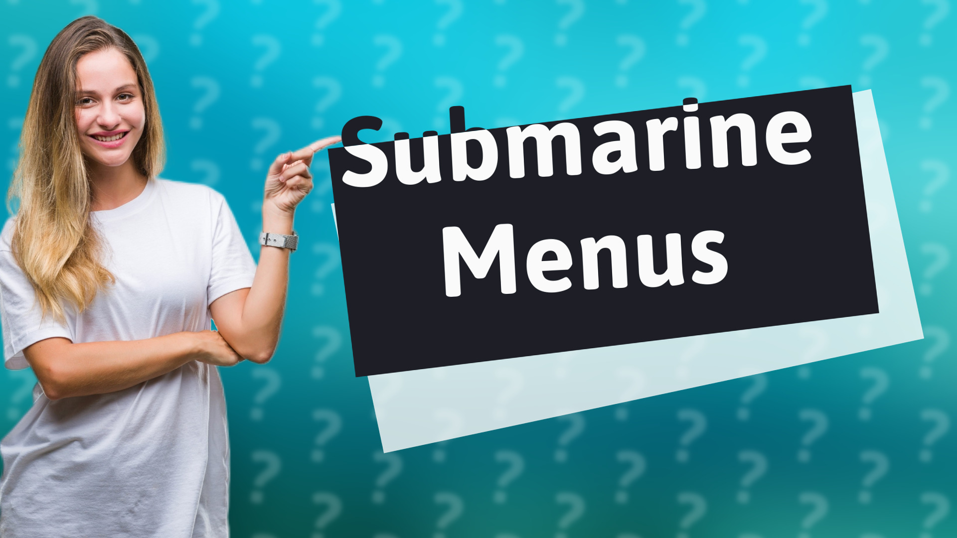 Submarine Menus