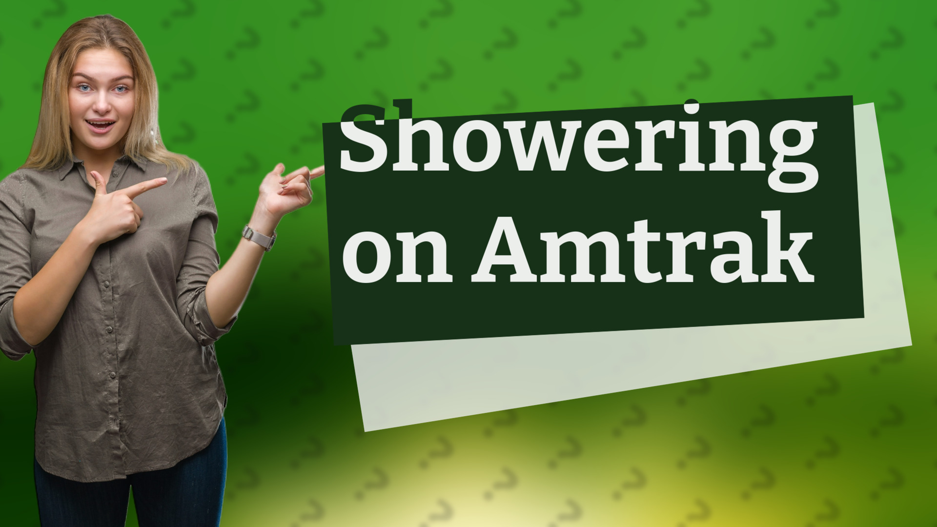 Showering on Amtrak