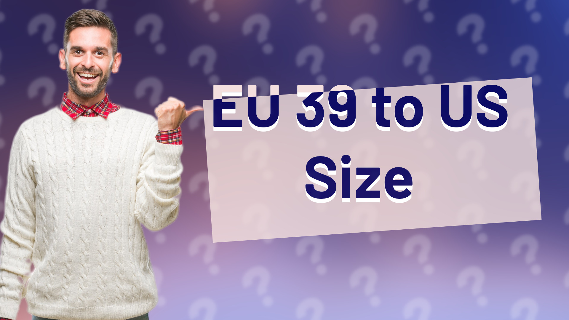 EU 39 to US Size