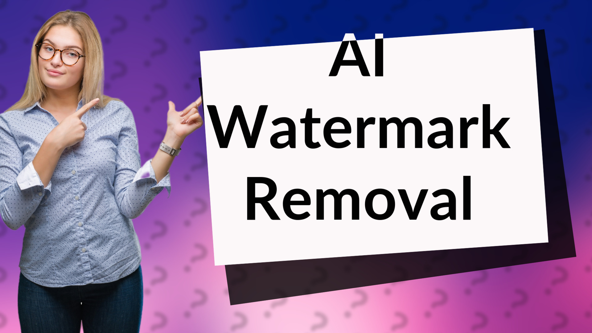 AI Watermark Removal