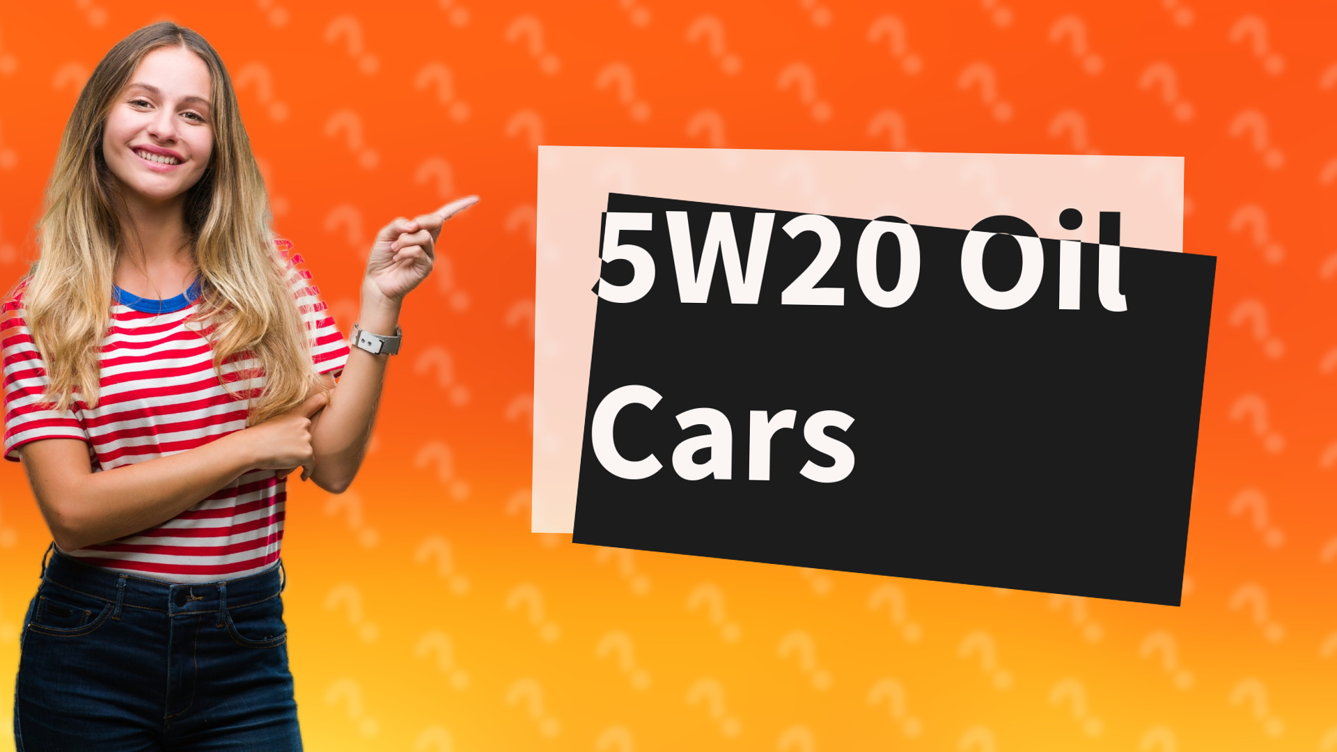 5W20 Oil Cars