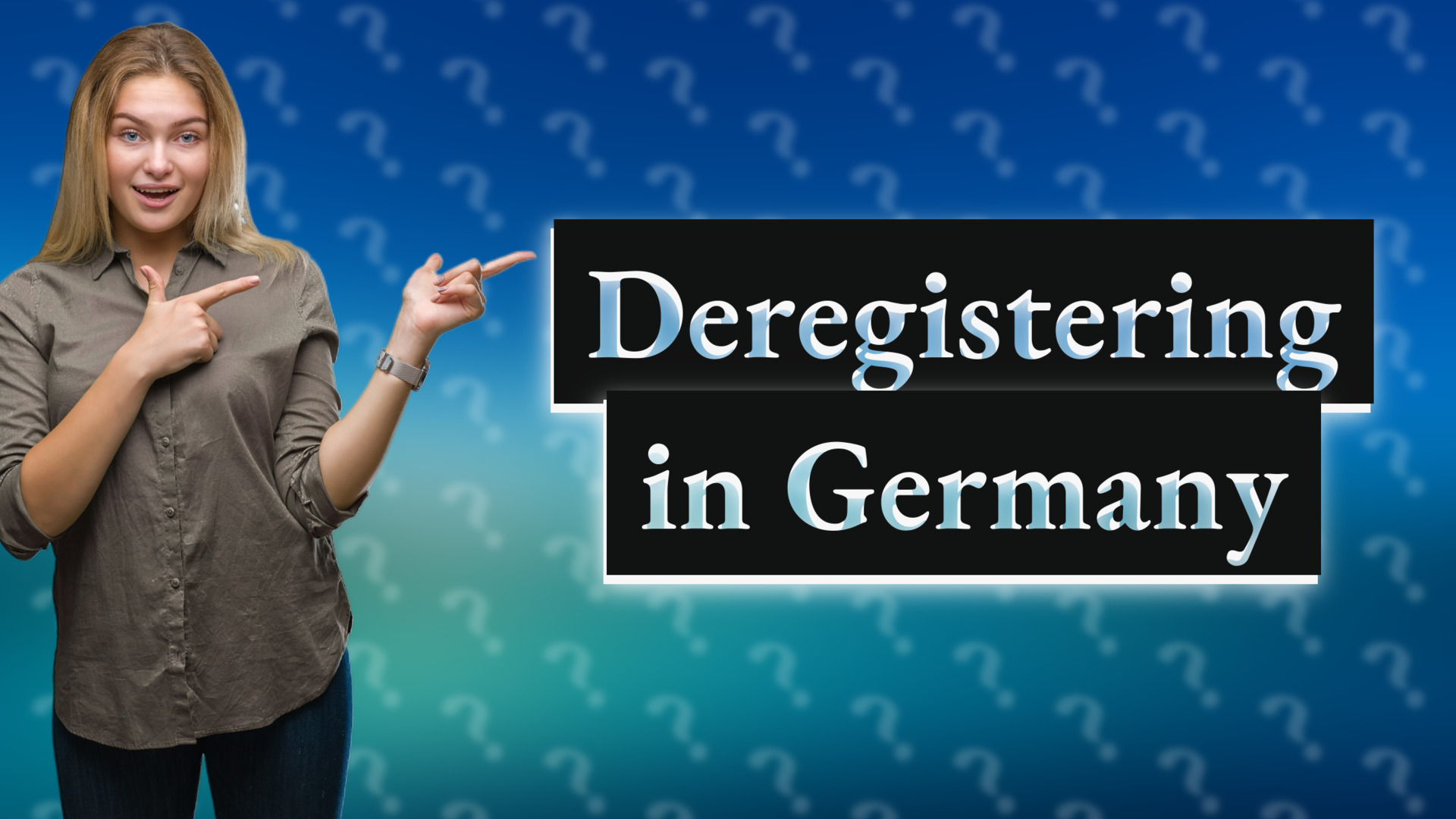 Deregistering in Germany