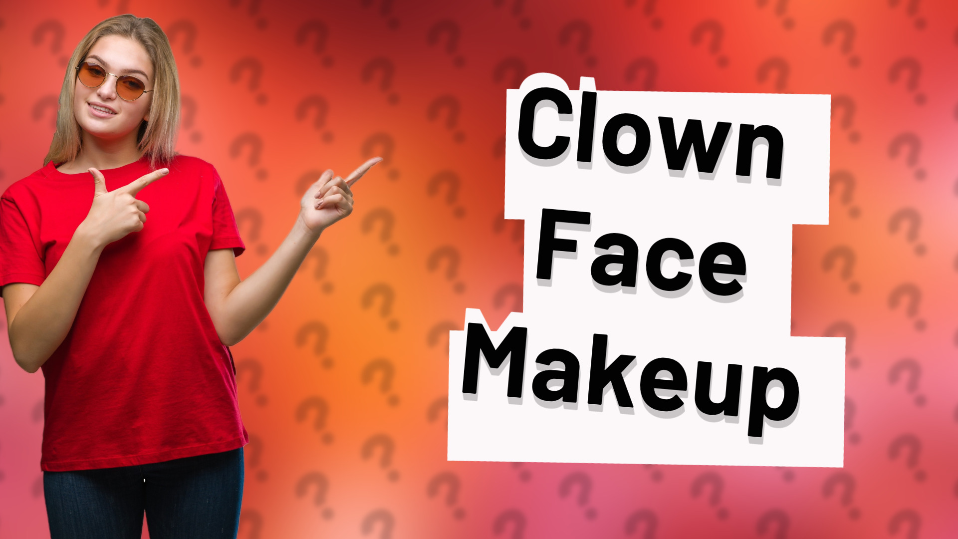 Clown Face Makeup