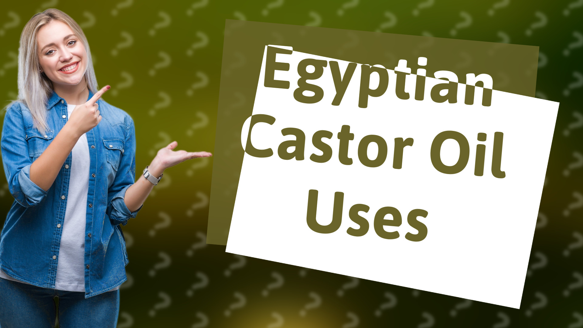 Egyptian Castor Oil Uses