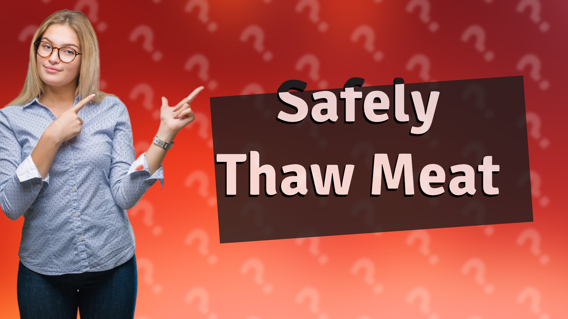 Safely Thaw Meat