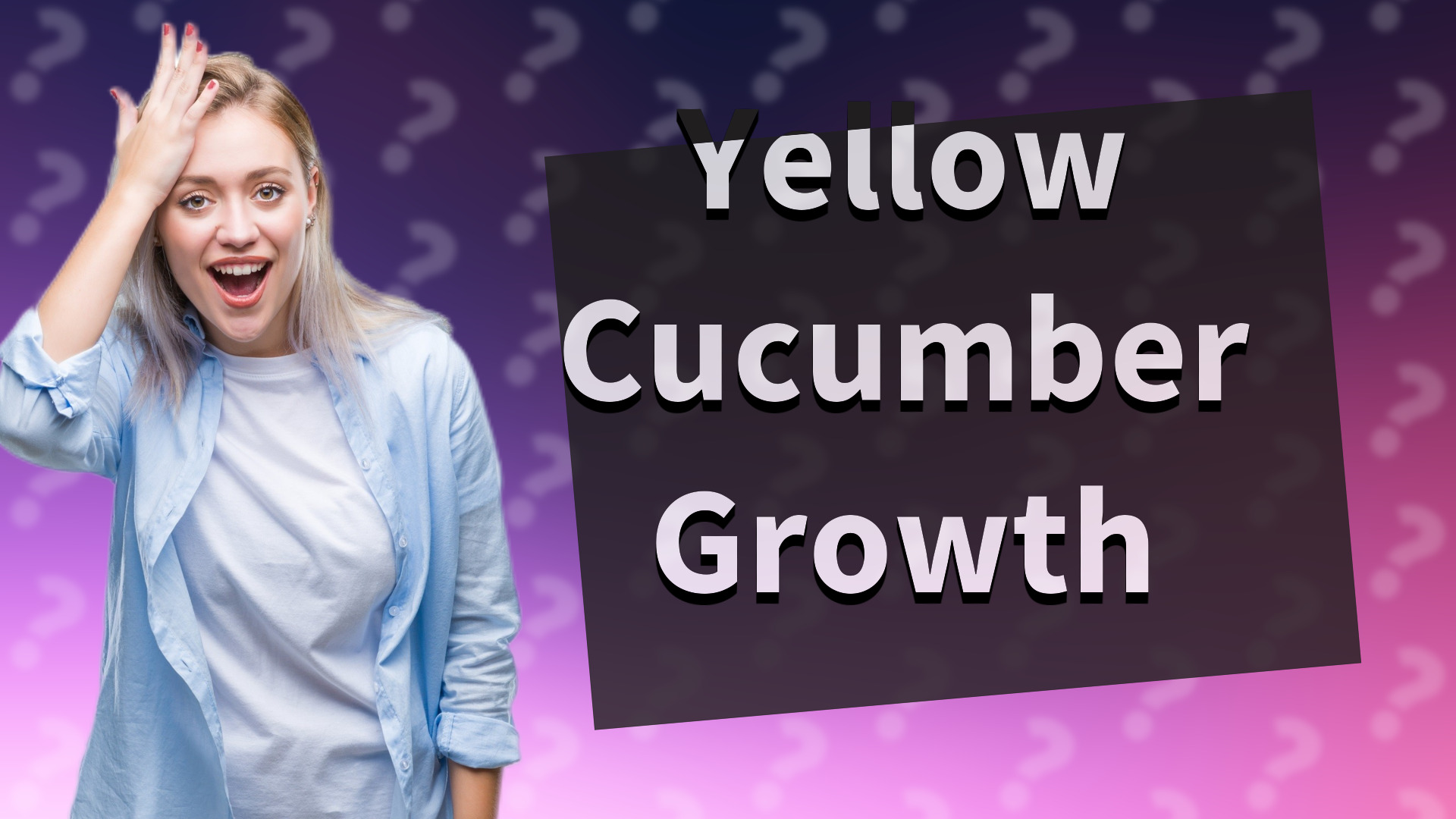 Yellow Cucumber Growth