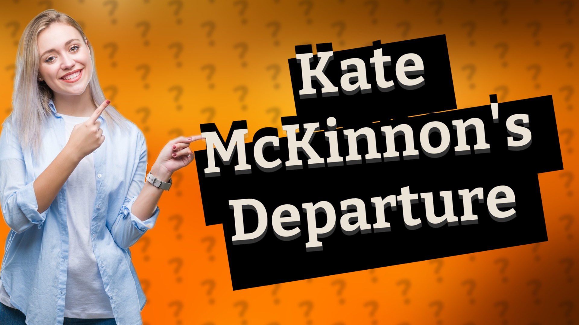 Kate McKinnon's Departure