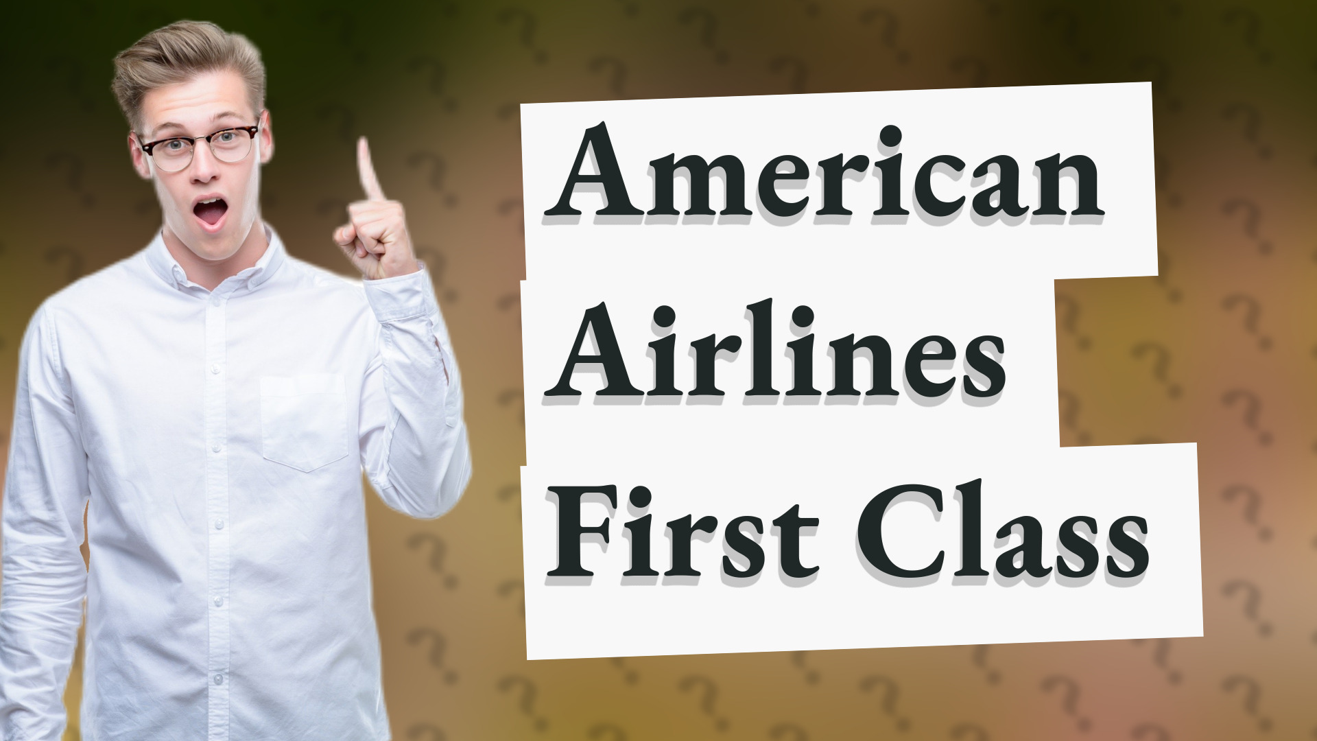 American Airlines First Class
