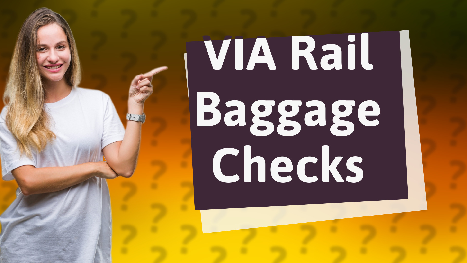 VIA Rail Baggage Checks