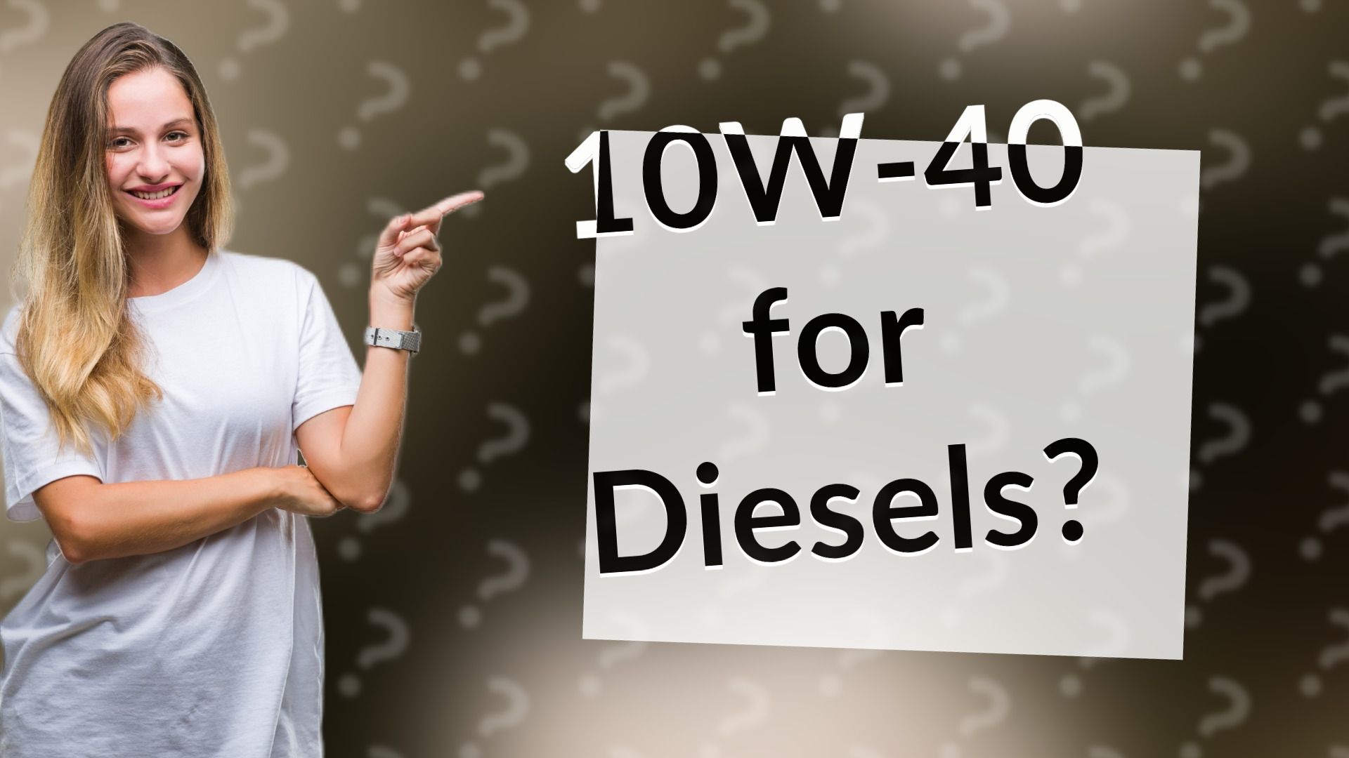 10W-40 for Diesels?