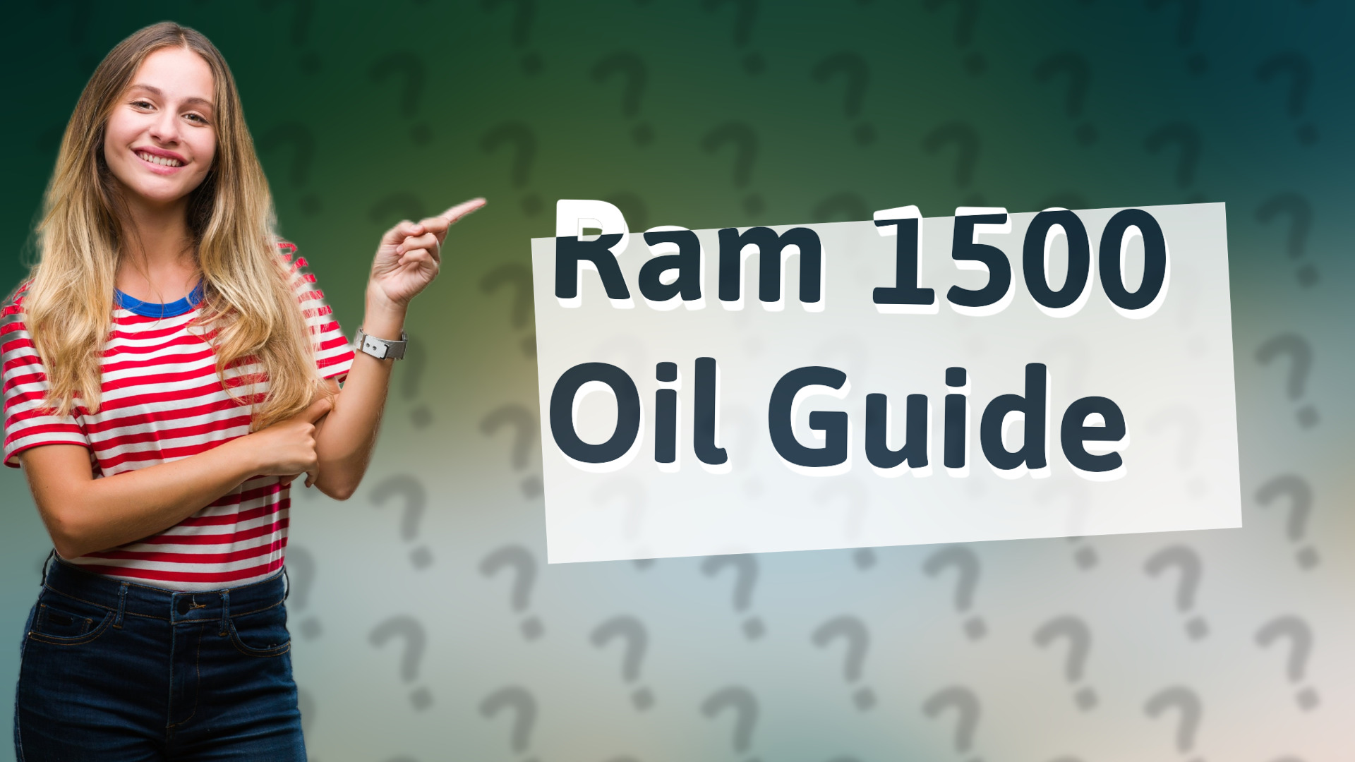 Ram 1500 Oil Guide