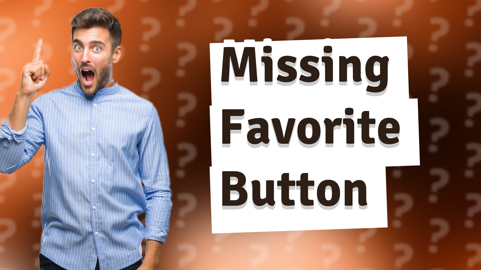 Missing Favorite Button