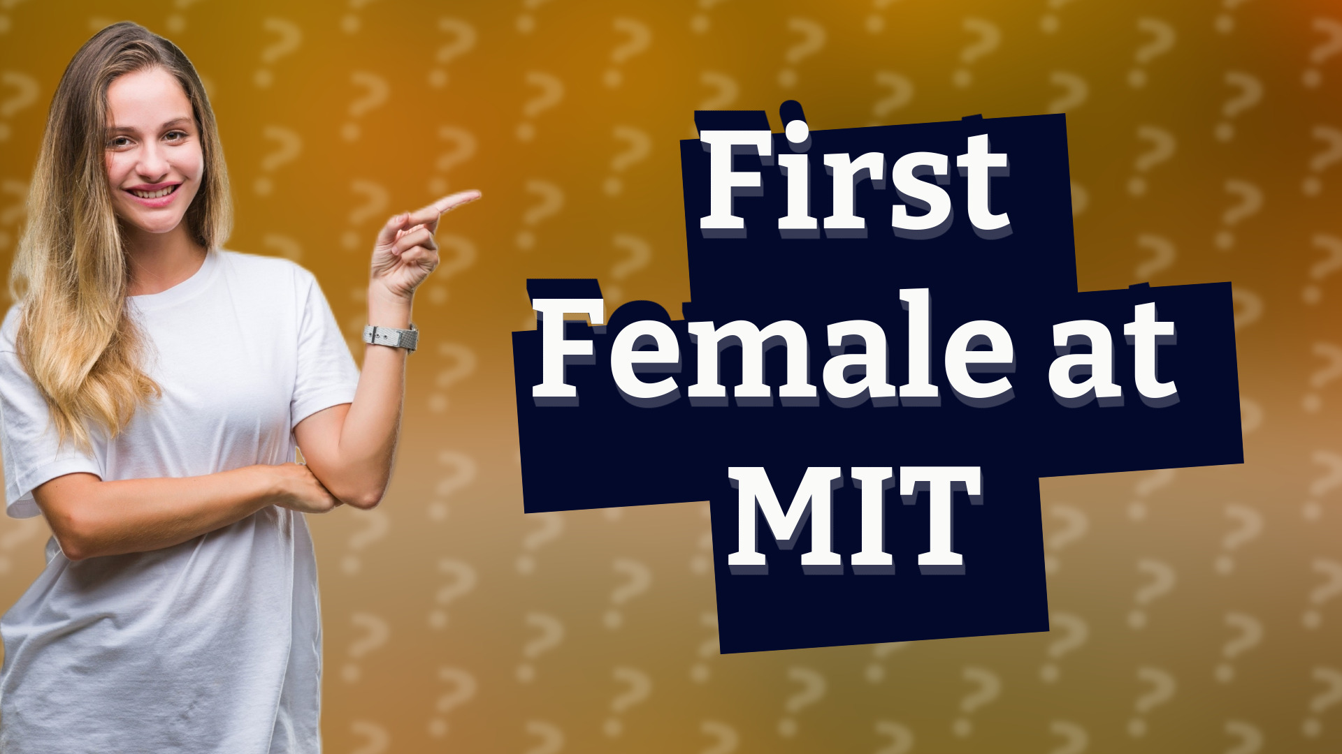 First Female at MIT