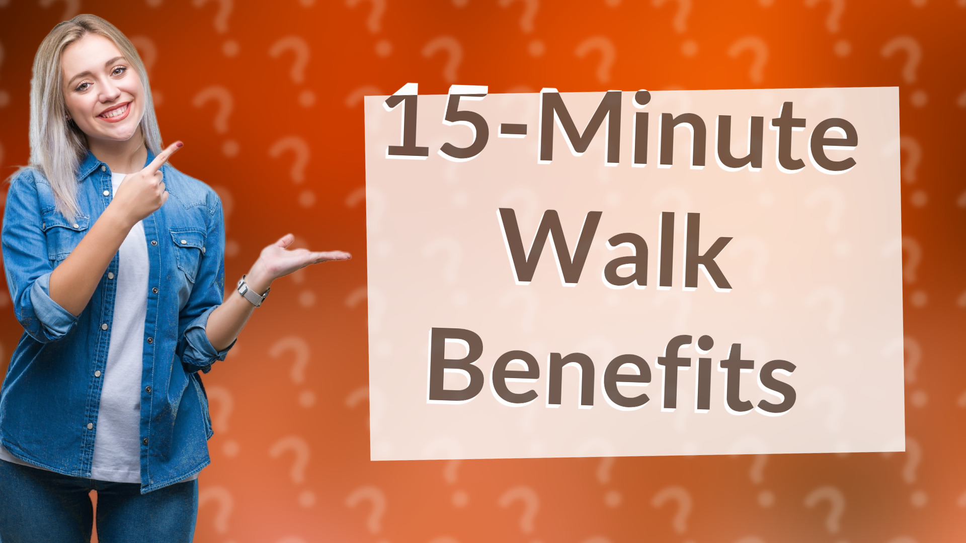 15-Minute Walk Benefits