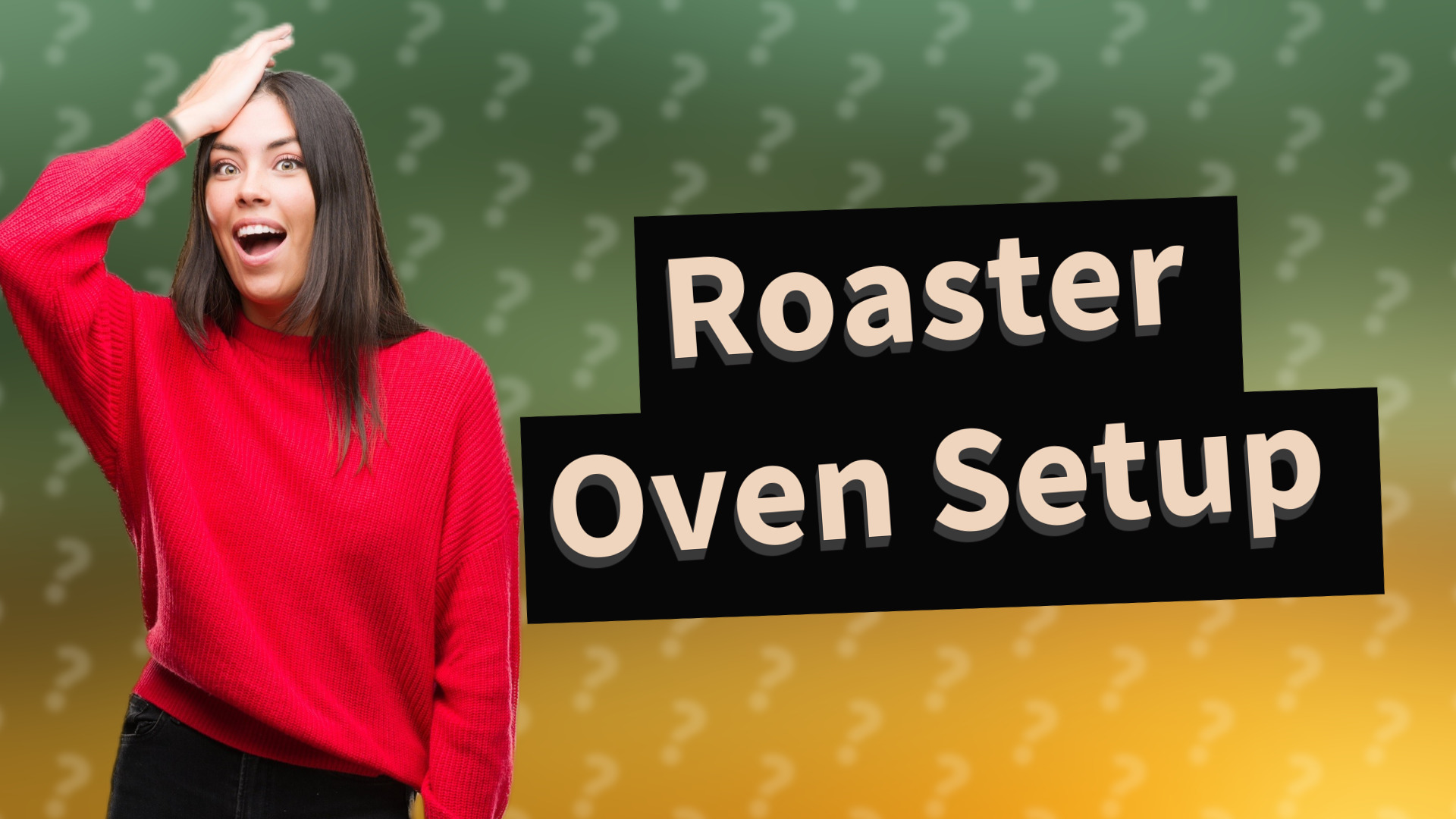 Roaster Oven Setup