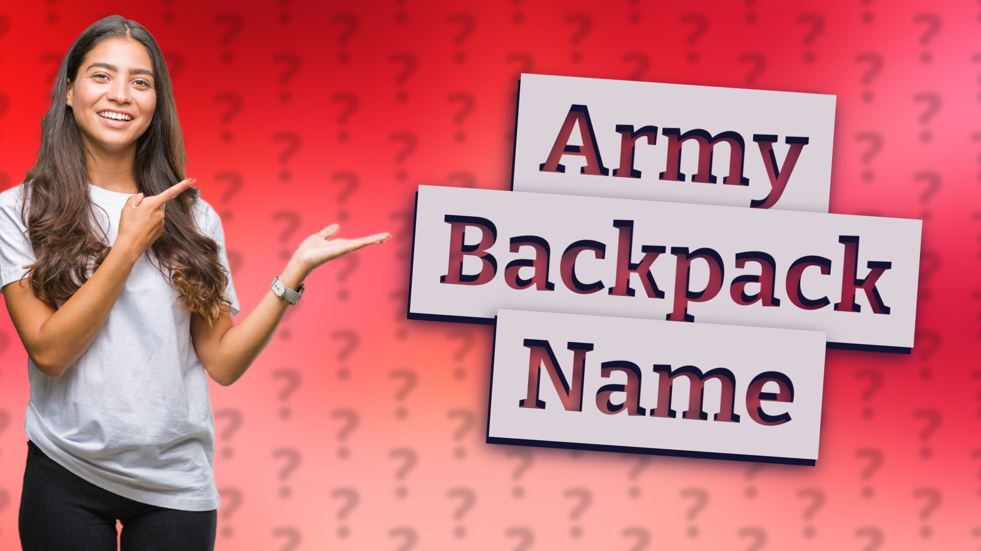 Army Backpack Name