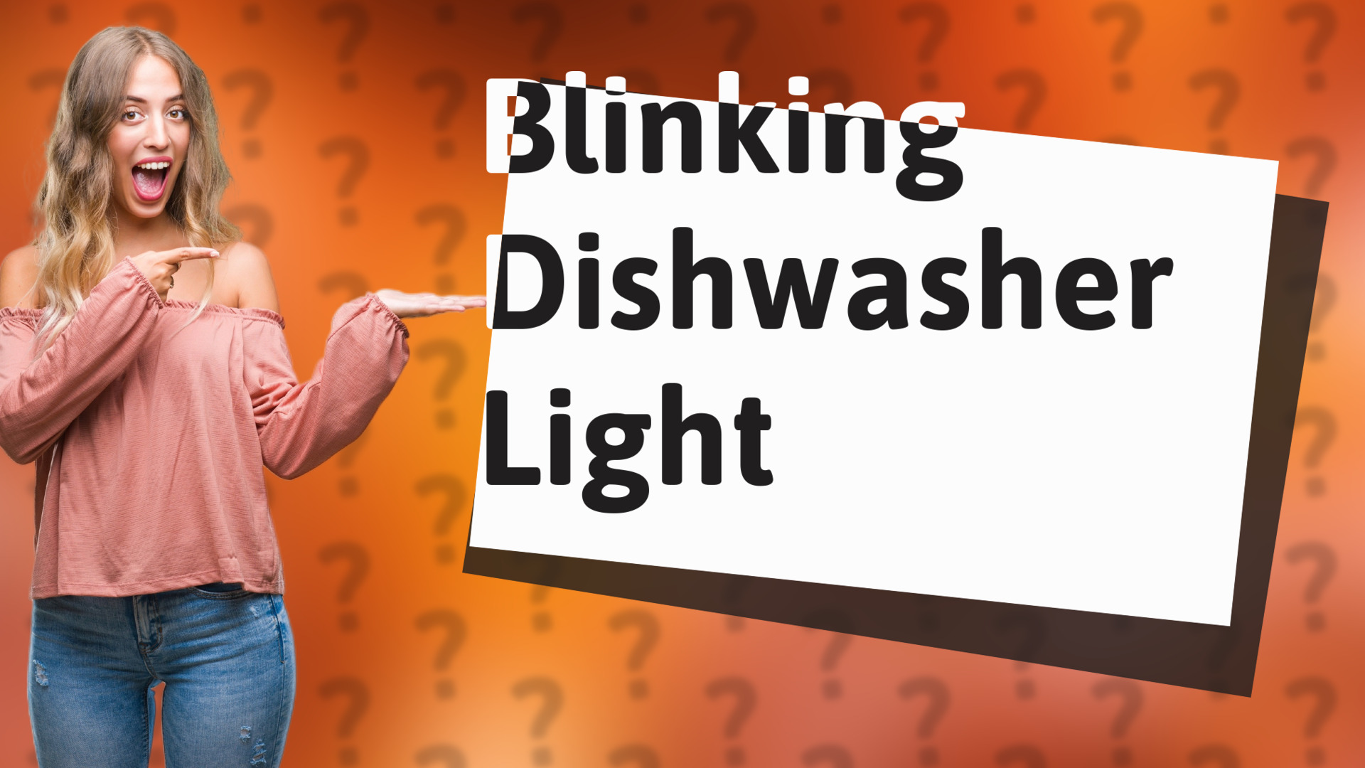 Blinking Dishwasher Light