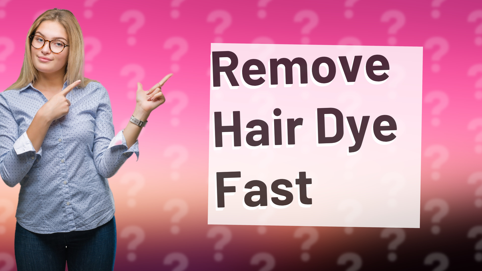 Remove Hair Dye Fast