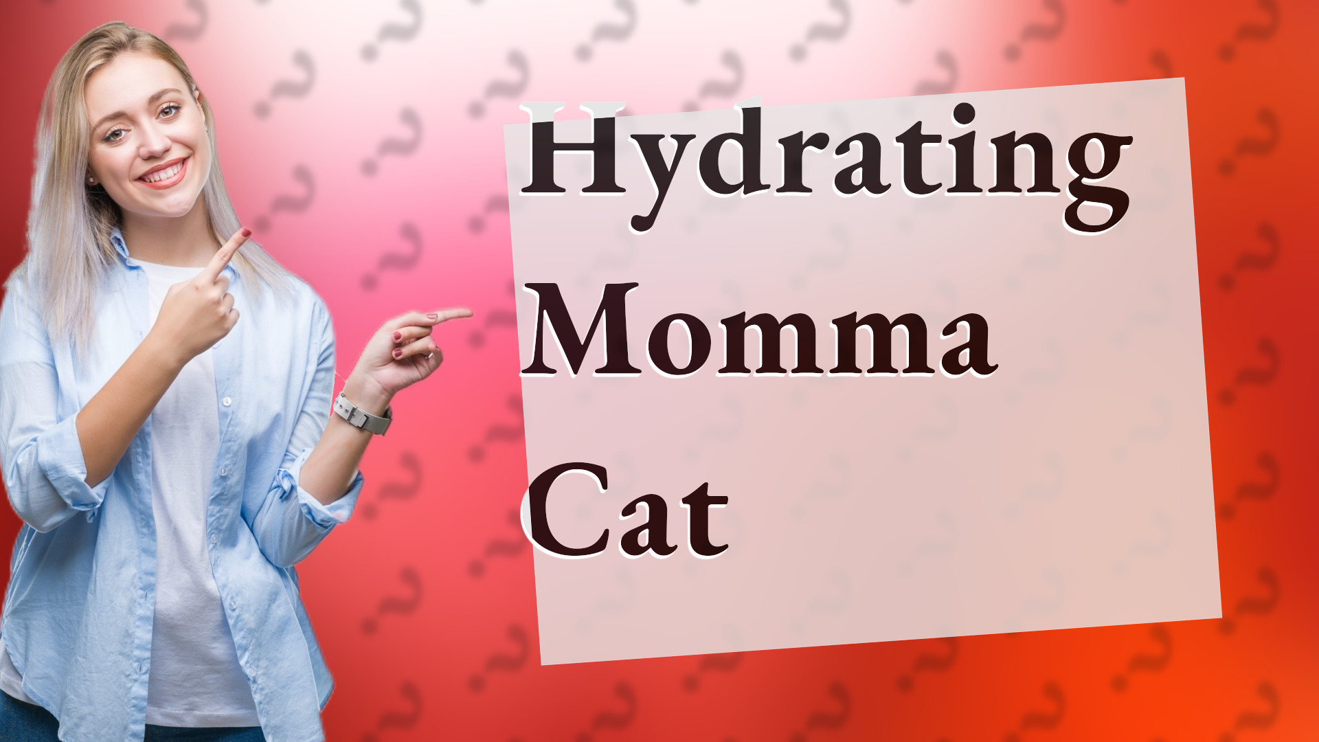 Hydrating Momma Cat