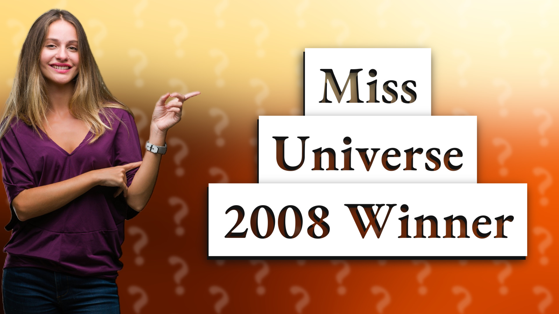 Miss Universe 2008 Winner