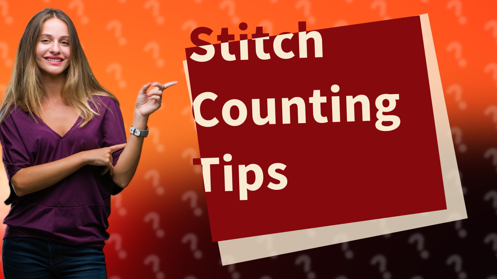 Stitch Counting Tips