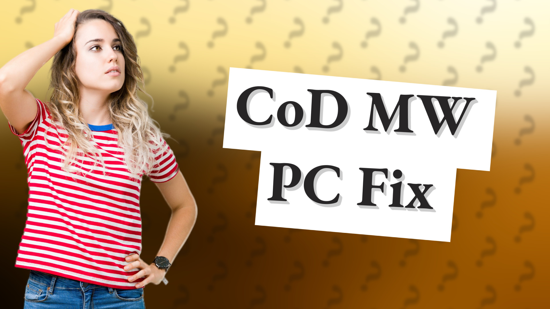 CoD MW PC Fix