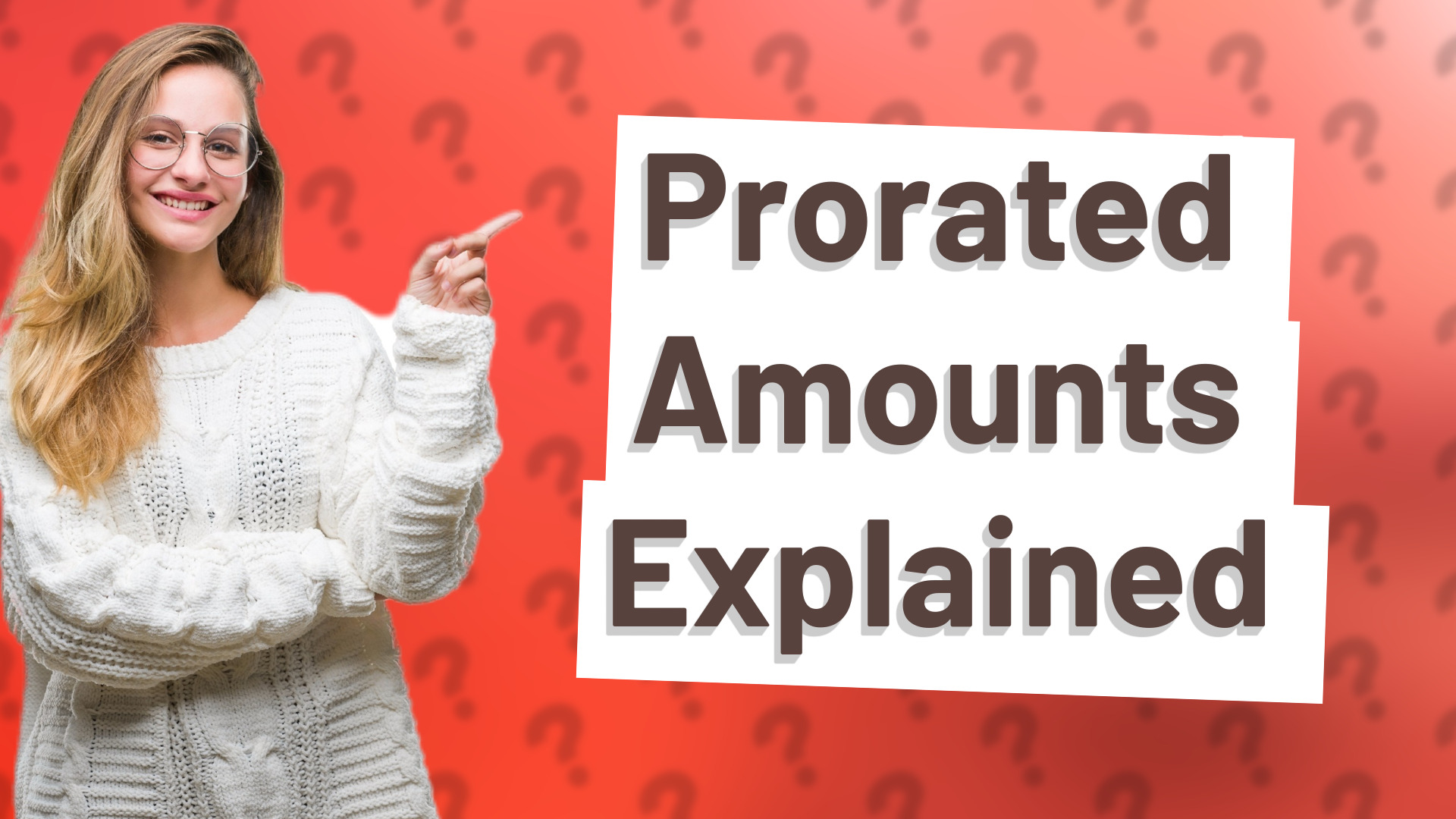 Prorated Amounts Explained
