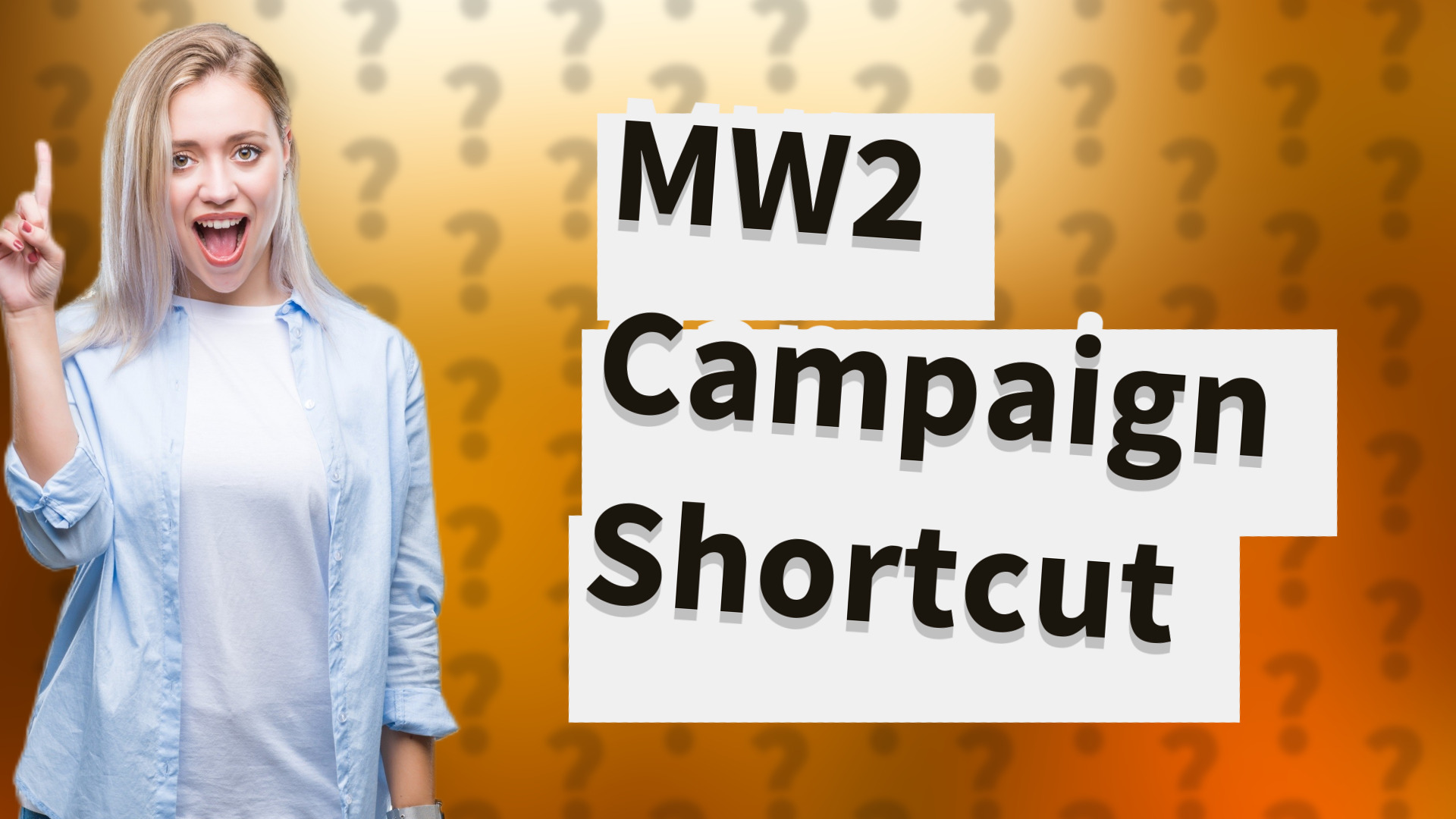 MW2 Campaign Shortcut