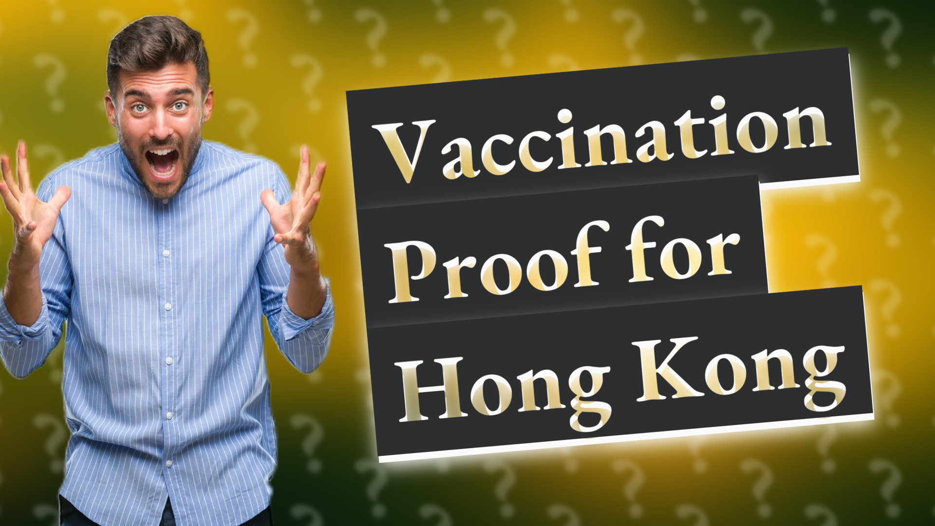 Vaccination Proof for Hong Kong