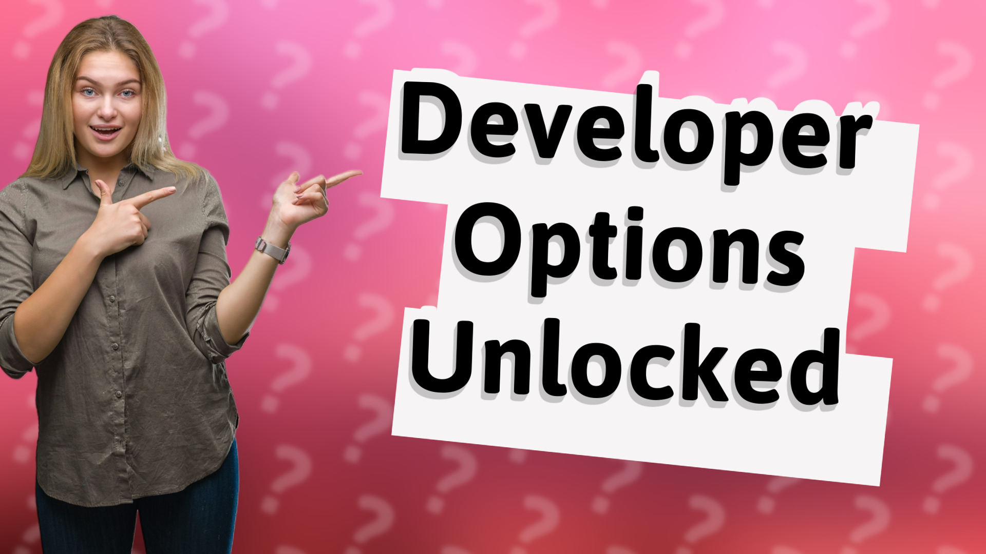 Developer Options Unlocked