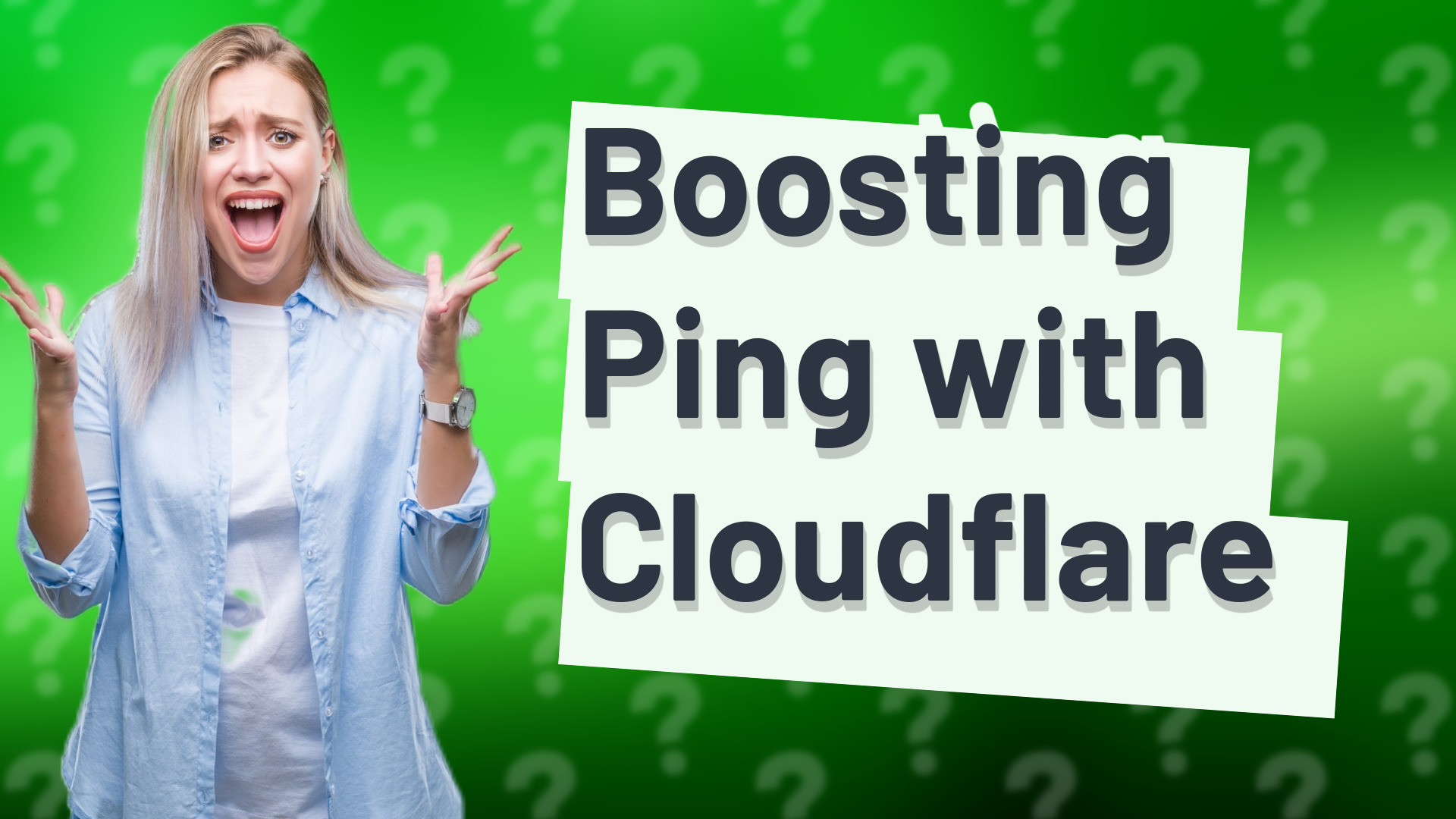 Boosting Ping with Cloudflare