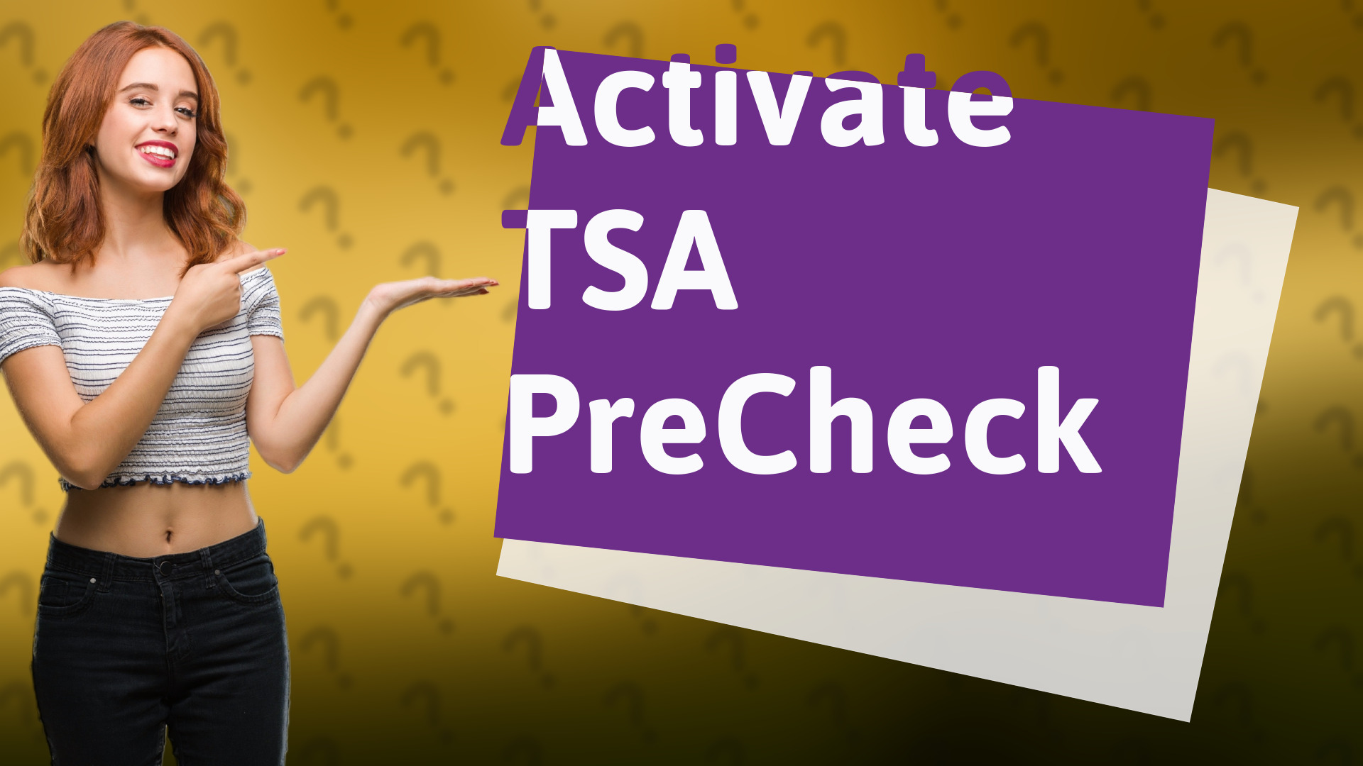 Activate TSA PreCheck