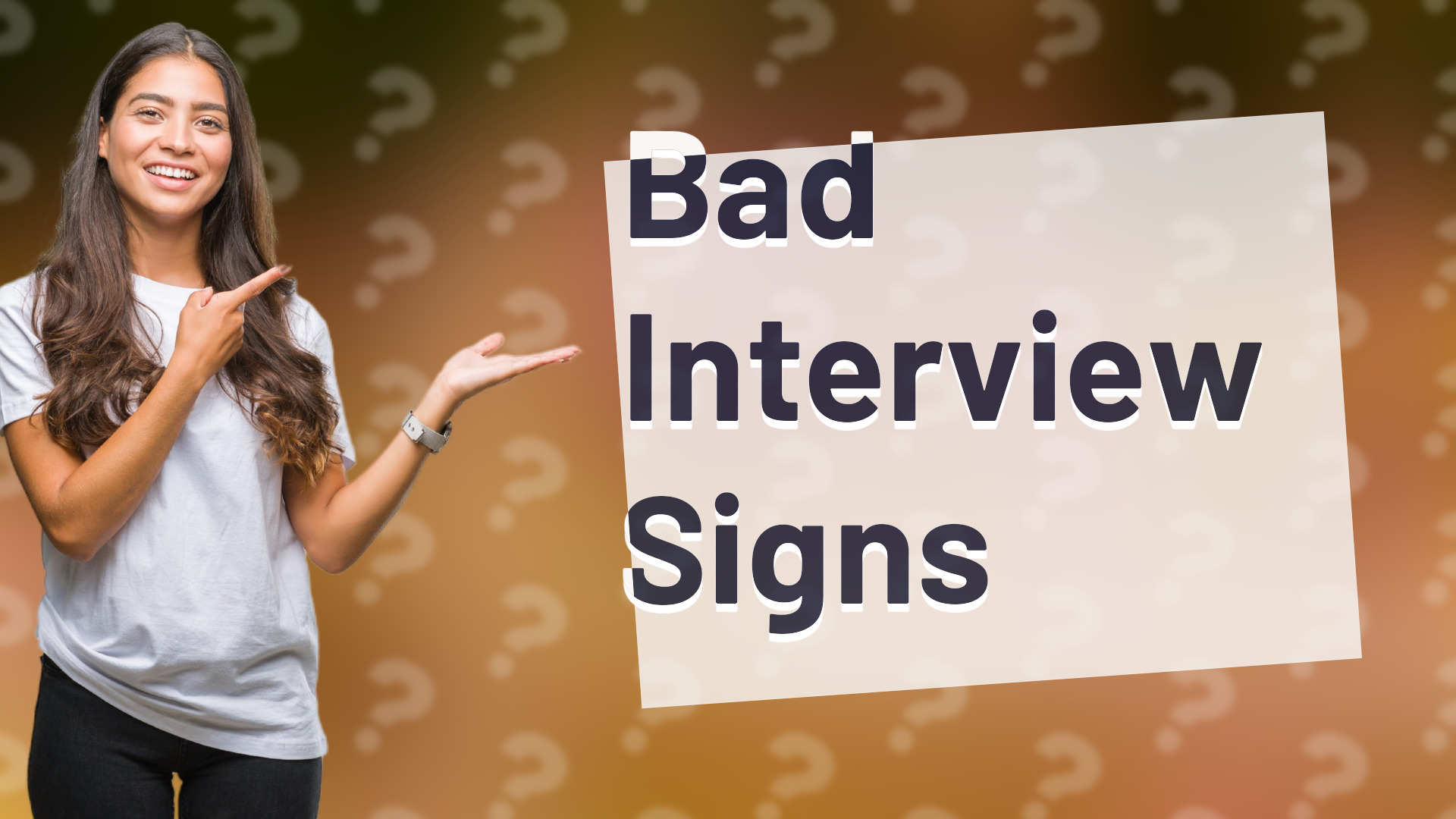 Bad Interview Signs