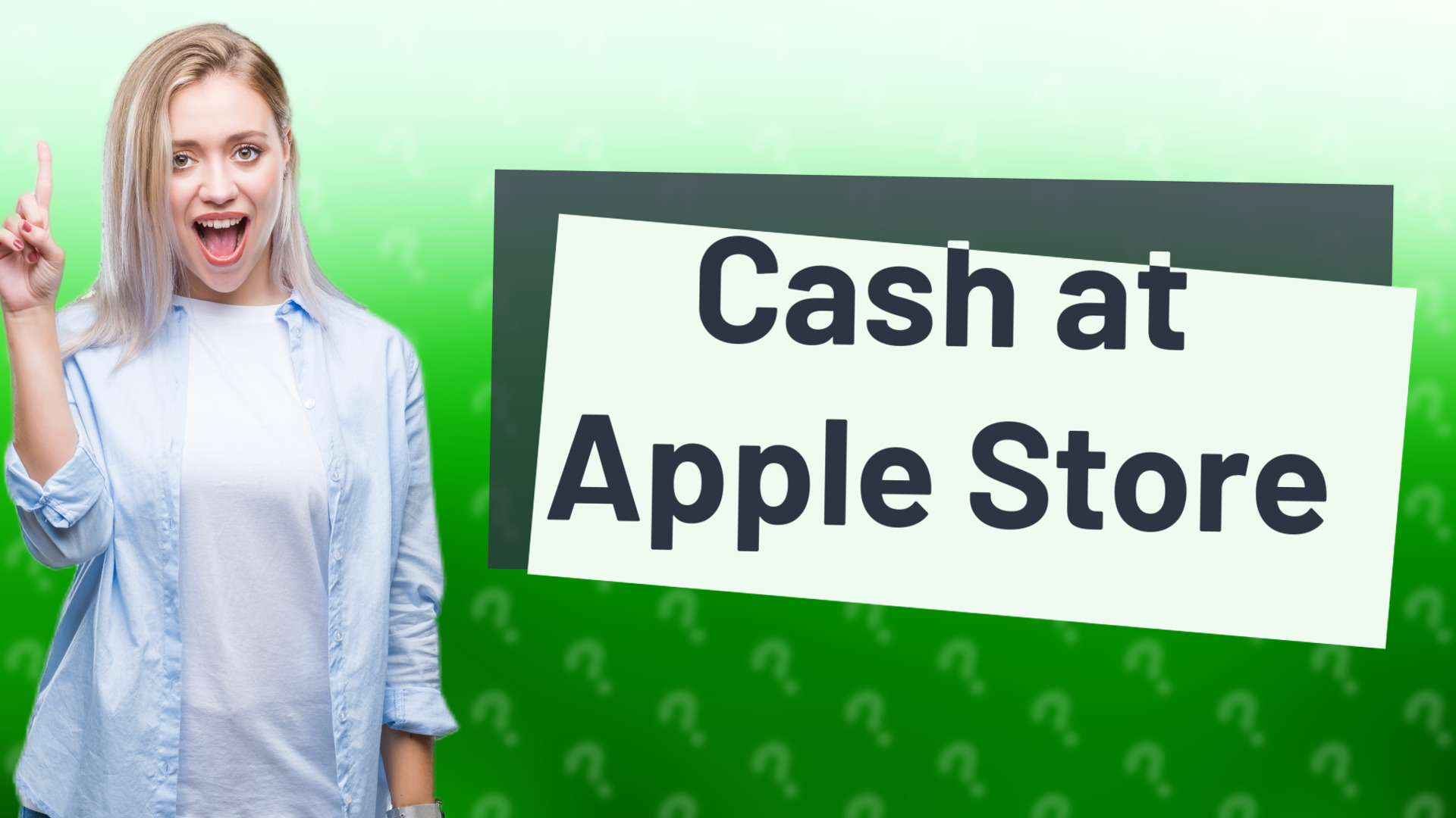 Cash at Apple Store