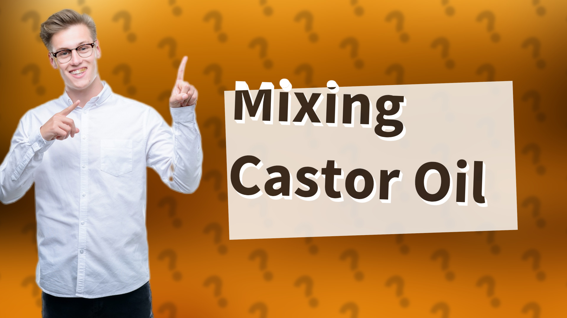 Mixing Castor Oil