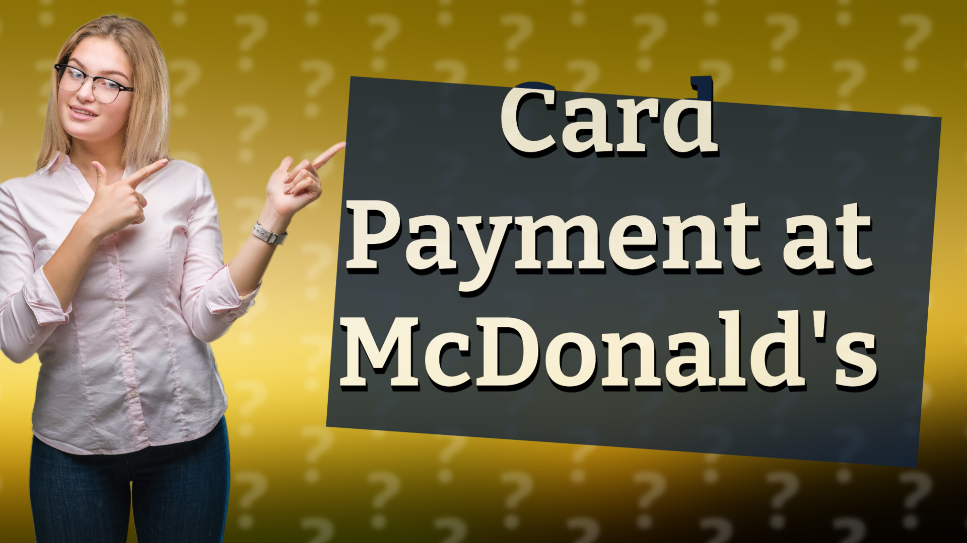 Card Payment at McDonald's