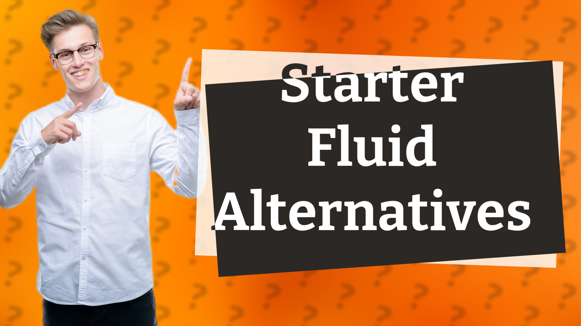 Starter Fluid Alternatives