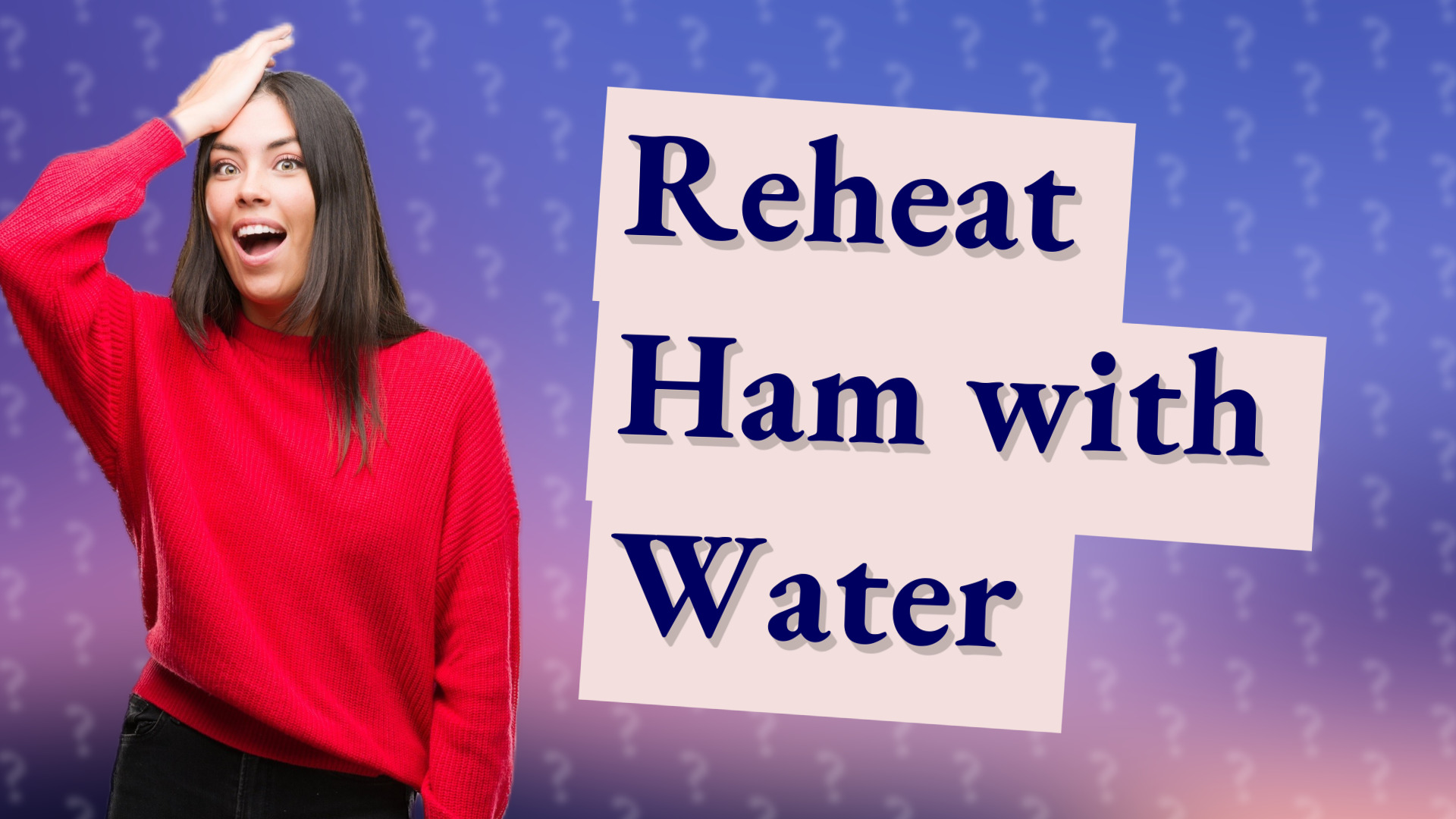 Reheat Ham with Water