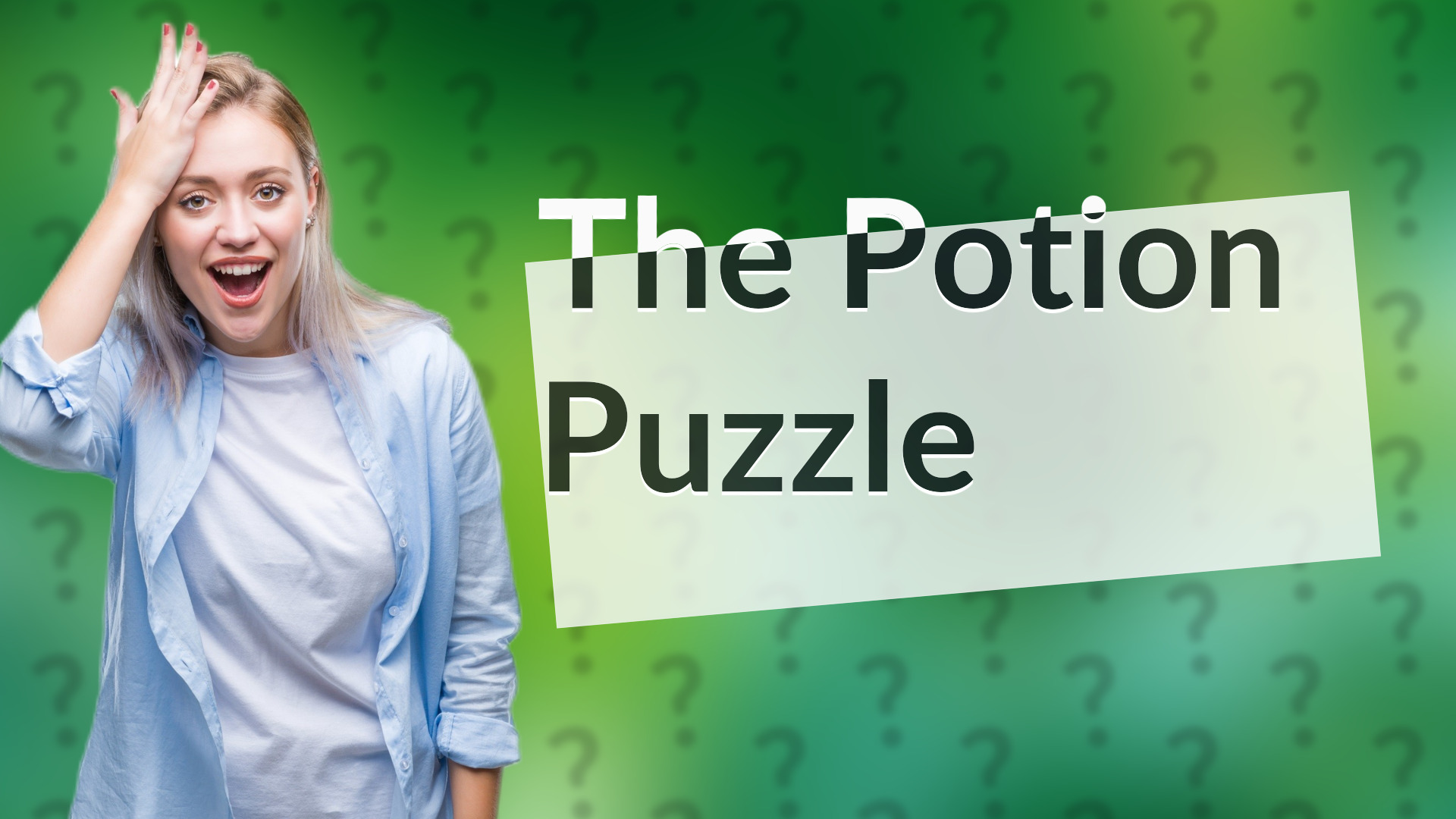 The Potion Puzzle