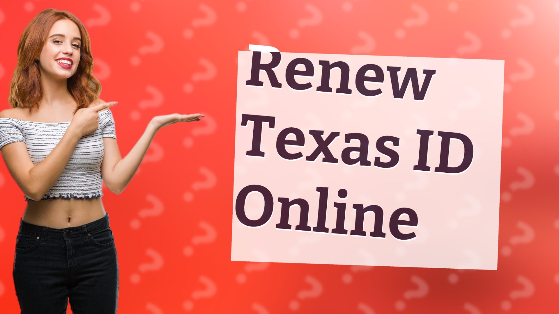 Renew Texas ID Online