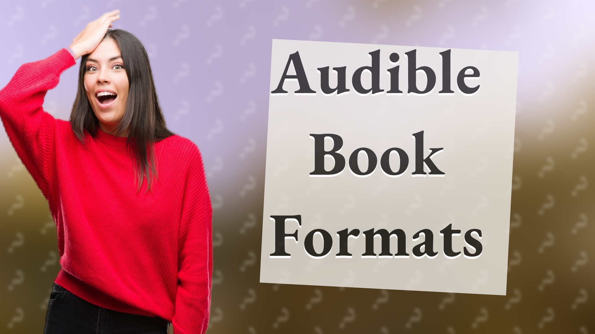 Audible Book Formats