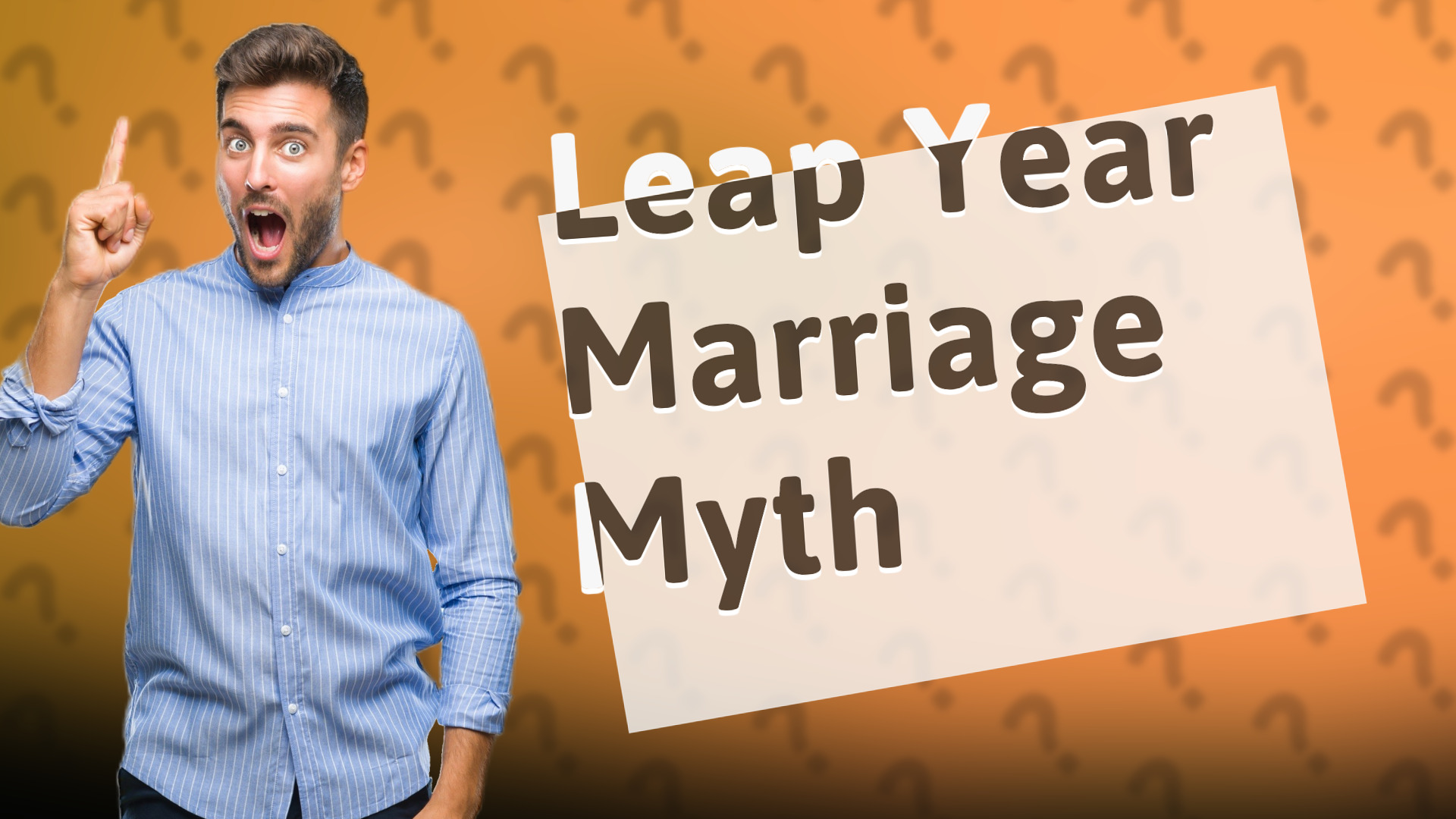 Leap Year Marriage Myth